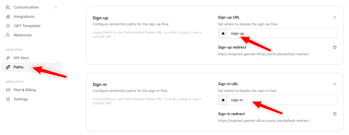 Path setting Imagee